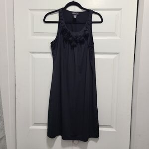 Black Mini Dress with Lace Trim Flaw Missing‎ Some Decor on Top Sz L